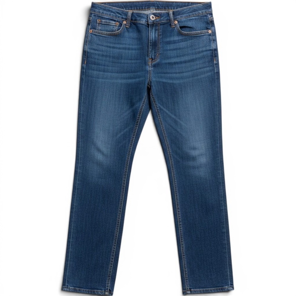 17/21 Exclusive Denim Womens Straight Leg Jeans Blue Medium Wash Size 42 Waist